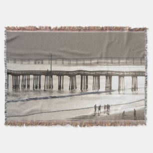 Leute essen am Strand von Avila Decke