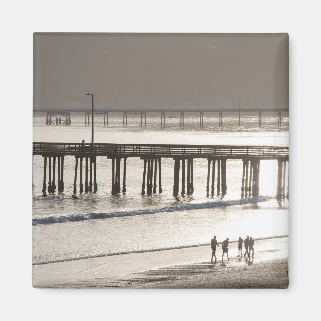 Leute essen Avila Beach Magnet (Vorne)