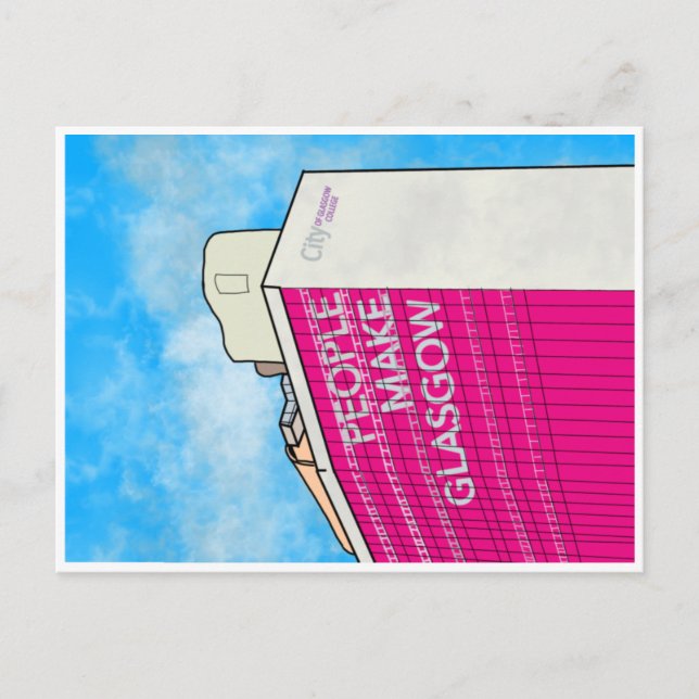 Leute machen Glasgow Postcard Postkarte (Vorderseite)