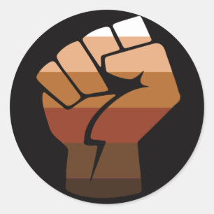 Leute mit farbigem (POC) Stolz Runder Aufkleber