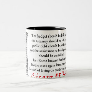 Leute müssen - Cicero bearbeiten Zweifarbige Tasse