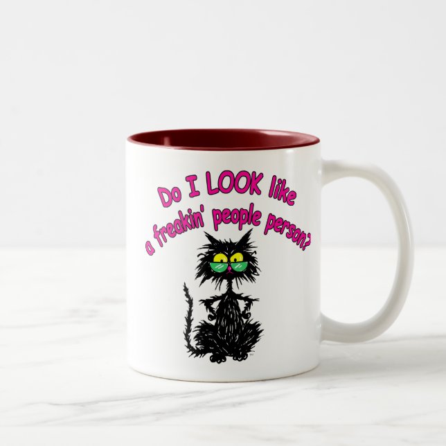 LEUTE-PERSON ZWEIFARBIGE TASSE (Rechts)