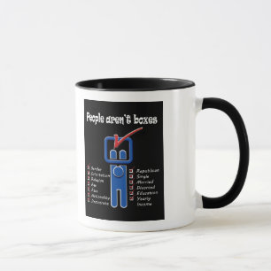 Leute sind nicht Kästen Tasse