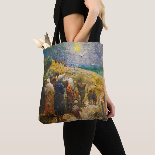 Leute Sonnentag Neo-Impressionismus Tasche (Von Nahem)