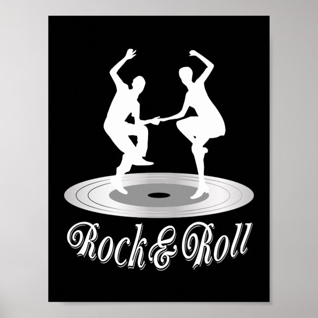 Leute tanzen Rock and Roll Poster (Vorne)