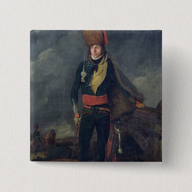 Leutnant der 8. Hussars Button (Vorderseite)