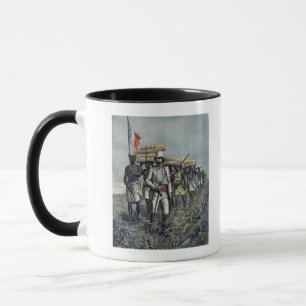 Leutnant Mizon auf seiner Dienstreise 1892 Tasse