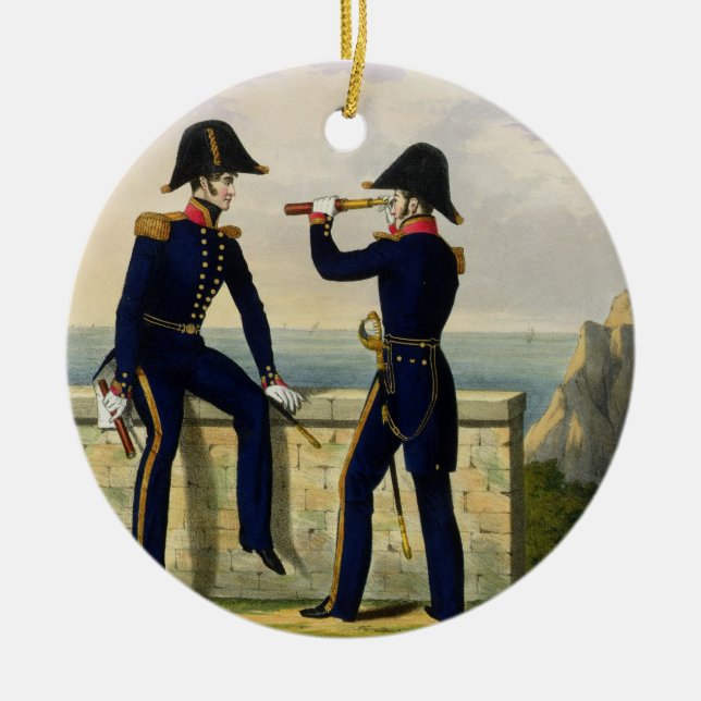 Leutnants, überziehen 1 'vom Kostüm des Keramik Ornament (Vorne)