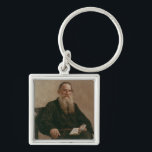Lev Tolstoy 1887 Schlüsselanhänger<br><div class="desc">Lev Tolstoy | durch Ilya Efimovich Repin | Kunst-Standort: Tretjakow-Galerie,  Bild-Sammlungs-Zahl Moskaus,  Russland | russische Künstler-|: XZL149441</div>