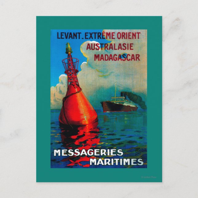 Levant Extreme Orient Vintag Poster Europe Postkarte (Vorderseite)