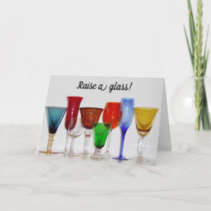 Lève une invitation en verre
