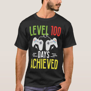Level 100 Days Erreichte Video Game Kids T-Shirt