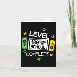 Level 100 Days of School abgeschlossen Video Gamer Karte