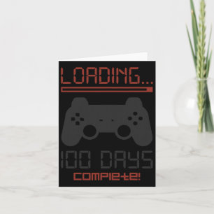 Level 100 Days of School Complete Gamer Video Game Karte