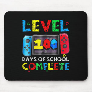 Level 100 Days of School Complete Gamer Video Game Mousepad