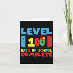 Level 100 Days of School Complete Video Games Boys Karte