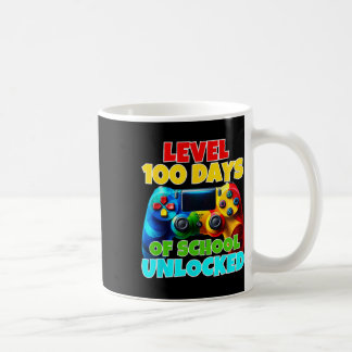 Level 100 Days of School Uncked - Funny Gamer Bo Kaffeetasse