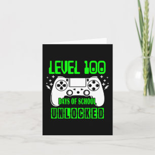 Level 100 Days of School Uncked Video Games Boys Karte