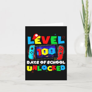Level 100 Days of School Uncked Video Games Boys Karte