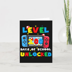 Level 100 Days of School Uncked Video Games Boys Karte