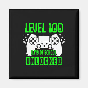 Level 100 Days of School Uncked Video Games Boys Magnet