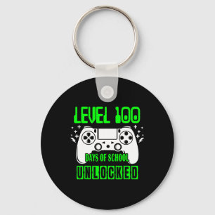 Level 100 Days of School Uncked Video Games Boys Schlüsselanhänger