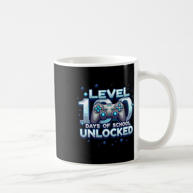 Level 100 Days of School Unlock Boys 100. Kaffeetasse (Rechts)