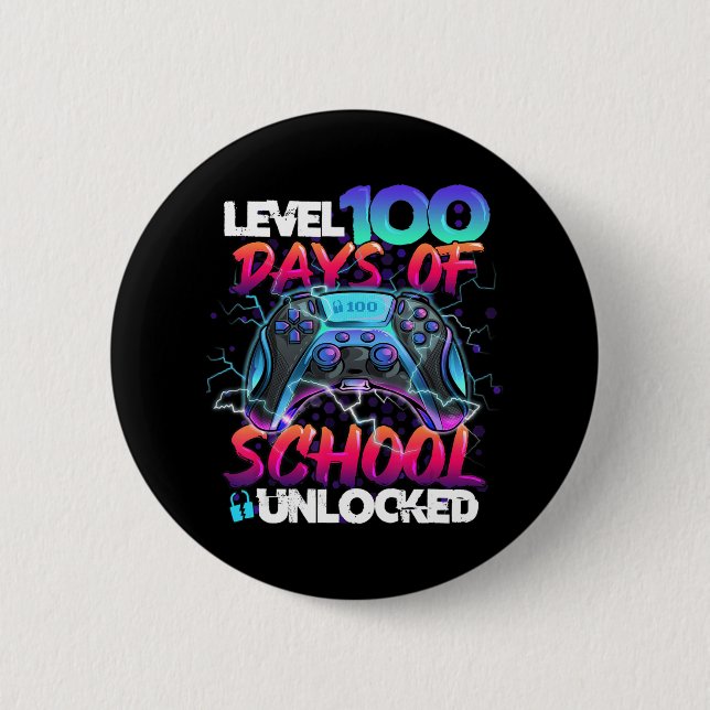 Level 100 Days of School Unlock Gamer Kids Video Button (Vorderseite)