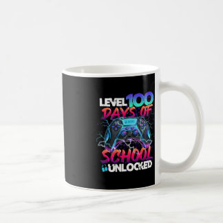 Level 100 Days of School Unlock Gamer Kids Video Kaffeetasse