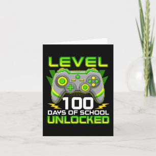 Level 100 Days of School Unlock Gamer Video Game Karte