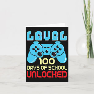 Level 100 Days of School Unlock Gamer Video Game Karte