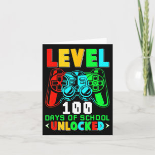 Level 100 Days of School Unlock Gamer Video Game Karte