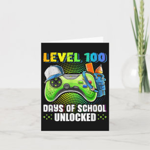Level 100 Days of School Unlock Gamer Video Game Karte