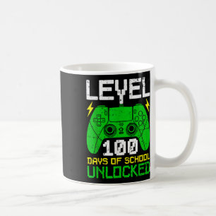 Level 100 Days of School Unlocks Gaming Boys 100t Kaffeetasse