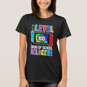 Level 100 Days of School Unlocks Happy 100t T-Shirt