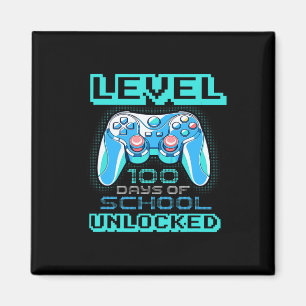 Level 100 Days of School Unlocks Jungs Mädchen Kin Magnet