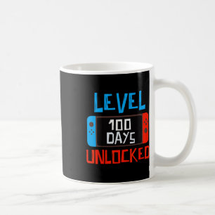 Level 100 Days School Unlock Gamer Boys Funny 10 Kaffeetasse