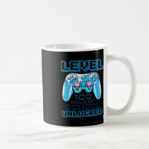 Level 100 Tage der Schule freigeschaltet Jungen Mä Kaffeetasse
