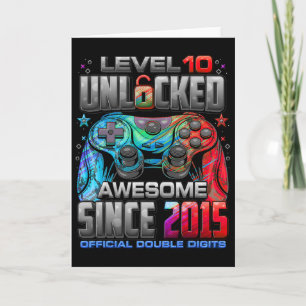 Level 10 freigeschaltet Großartig Seit dem 10. Geb Karte