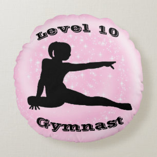 Level 10 Gymnast Rundes Kissen