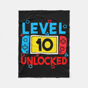 Level 10 Unlocks 10. Geburtstag Videospiel B Fleecedecke