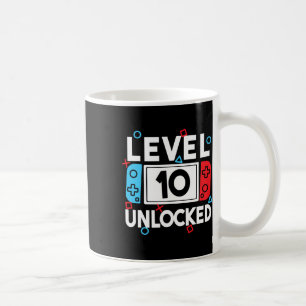 Level 10 Unlocks 10. Geburtstag Videospiel B Kaffeetasse