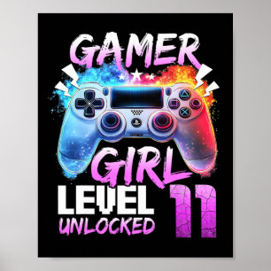 Level 11 freigeschaltet Awesome 2014 Videospiel 11 Poster