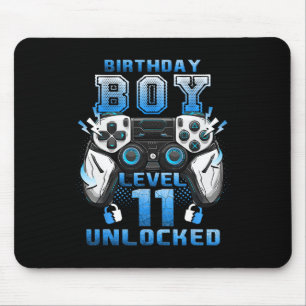 Level 11 freigeschaltet Videospieler 11. Geburtsta Mousepad
