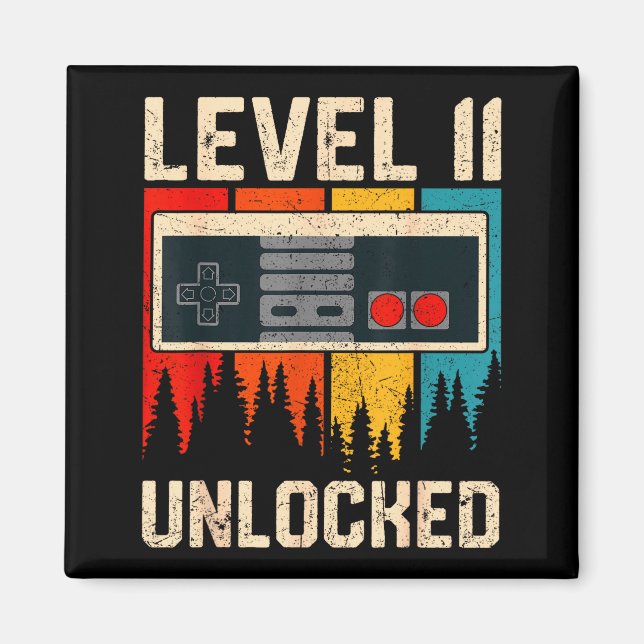 Level 11 freigeschaltete Videospiel-Controller-Geb Magnet (Vorne)