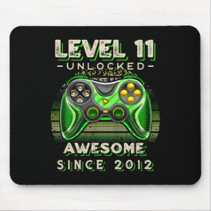 Level 11 Unlock Video Game 11. Geburtstag 11 Yr O Mousepad