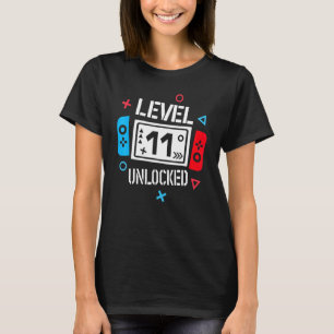 Level 11 Unlock Video Gamer 11. Geburtstag Junge G T-Shirt
