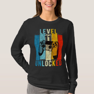 Level 11 Unlock Video Gamer 11 Jahre alt 11. Bir T-Shirt