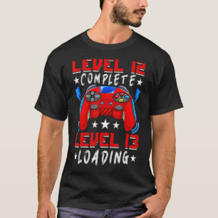 Level 12 Complete Video Gamer 12. Geburtstag 12 Ja T-Shirt