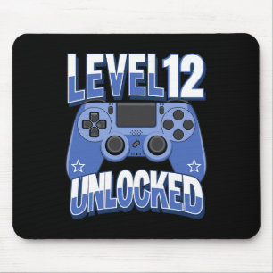 Level 12 freigeschaltet Lustiges Videospieler 12. Mousepad